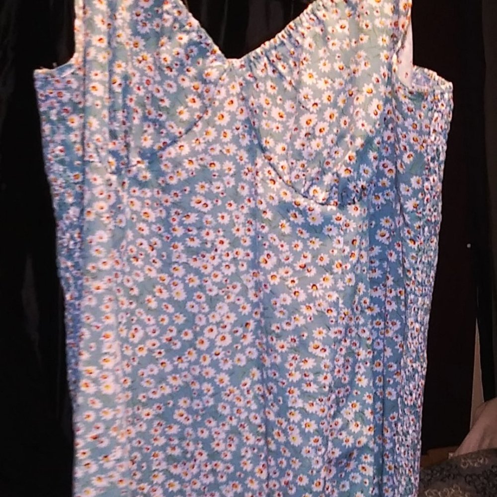 Shein Blue Flower Dress